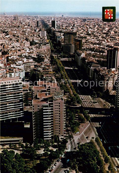 Barcelona Cataluna Fliegeraufnahme