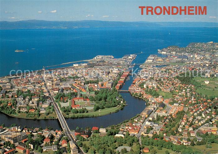 Trondheim Fliegeraufnahme Panorama