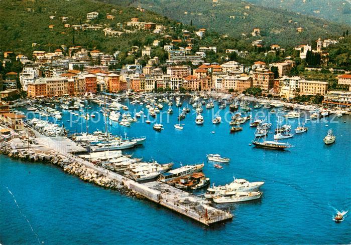 San Margherita Ligure IT Fliegeraufnahme Hafen-Ansicht
