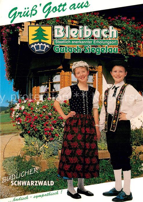 Gutach Breisgau Schwarzwaldhaus m. Schwarzwaldtrachten