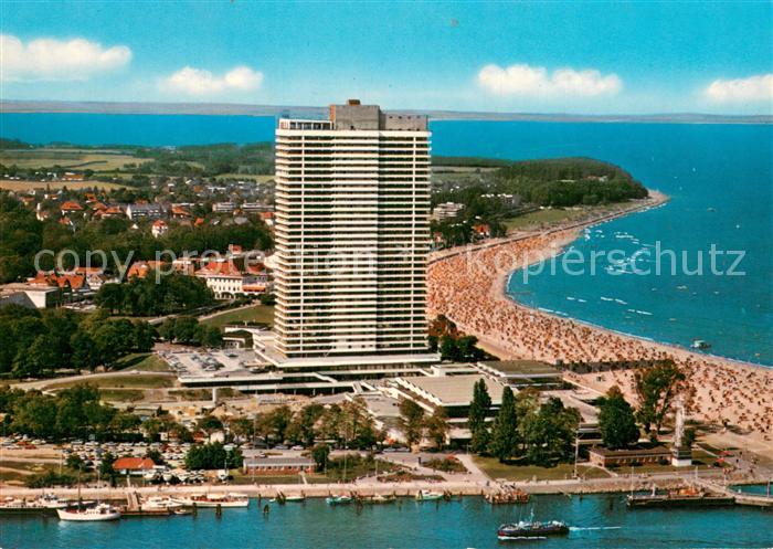 Travemuende Ostseebad Fliegeraufnahme Strand-Panorama