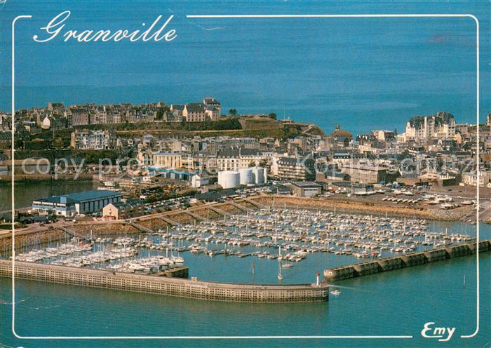 Granville 50 Manche Fliegeraufnahme Port de plaisance du Herel