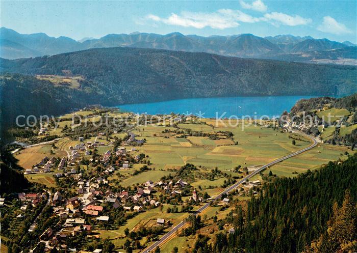 Doebriach Millstaettersee Gesamtansicht m. See