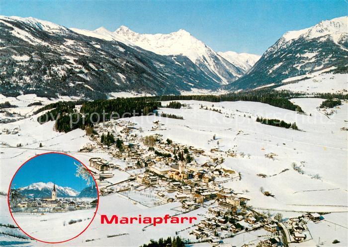 Mariapfarr Fliegeraufnahme Skidorf Gesamtansicht Fanningberg u. Weisspriach