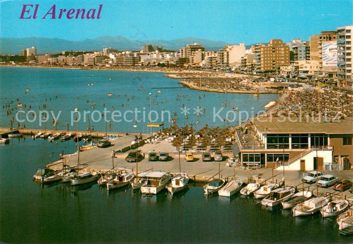 El Arenal Mallorca ES Hafen-Anischt u. Strand