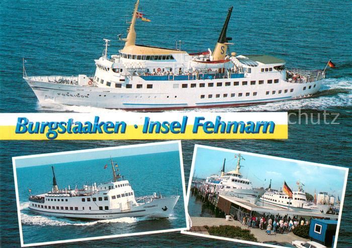 Burgstaaken Insel Fehmarn Fliegeraufnahme MS Poseidon u. MS Femarn