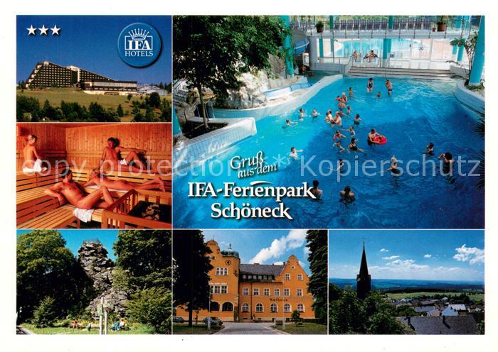 Schoeneck Vogtland IFA-Ferienpark Hallenbad Sauna Alter-Soell Rathaus