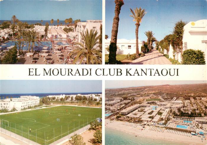 SOUssE  Tunesie Fliegeraufnahme El Mouradi Club Kantaoui Fussballplatz Schwimmba