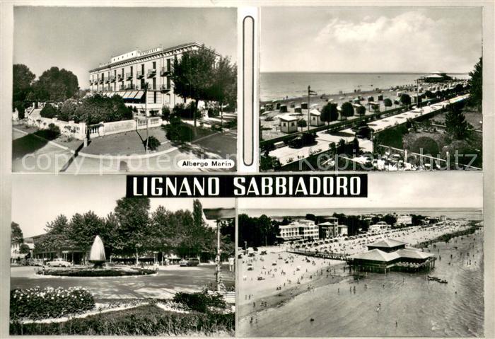Lignano Sabbiadoro IT Albergo Marin u. Strand