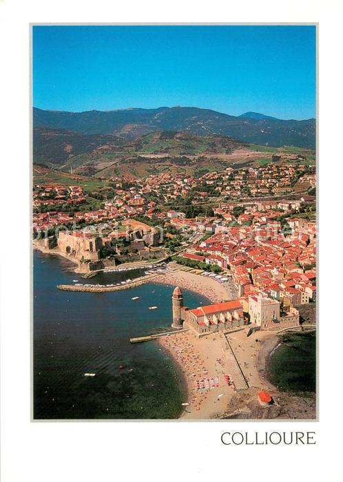 Collioure 66 Fliegeraufnahme Teilansicht