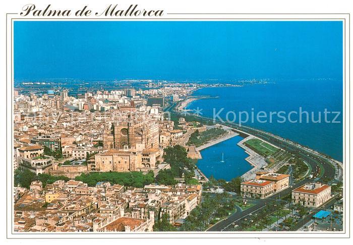 Palma de Mallorca Fliegeraufnahme Gesamtansicht m. Kathedrale
