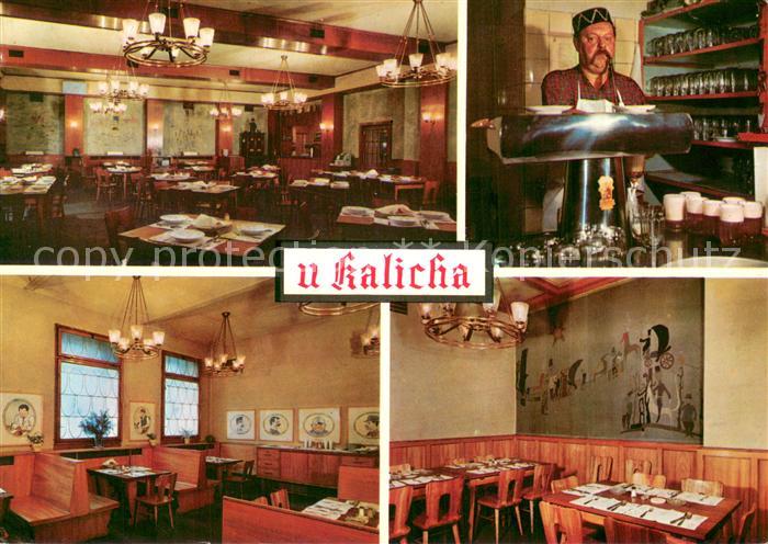 Prag  Prahy Prague Restaurant U Kalicha Innenansichten