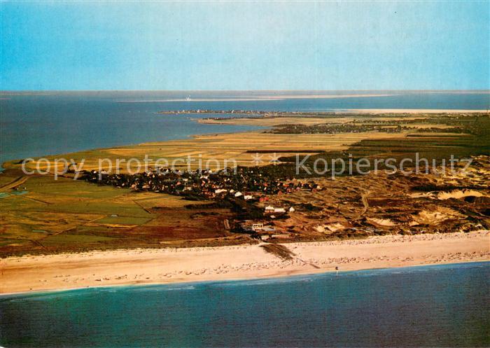 Norddorf Amrum Fliegeraufnahme Badestrand