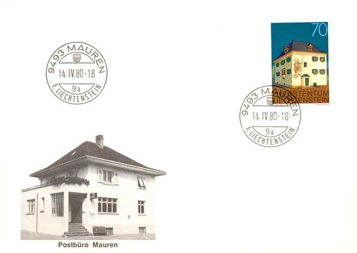Mauren Liechtenstein FL Postbuero Mauren