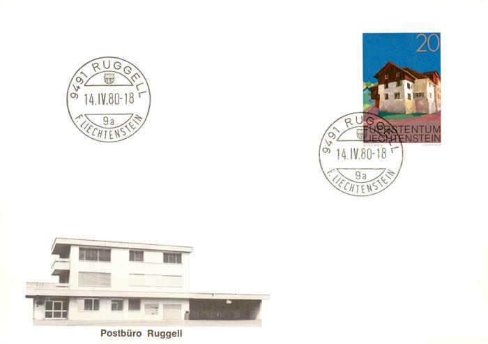 Ruggell Liechtenstein FL Postbuero Ruggell
