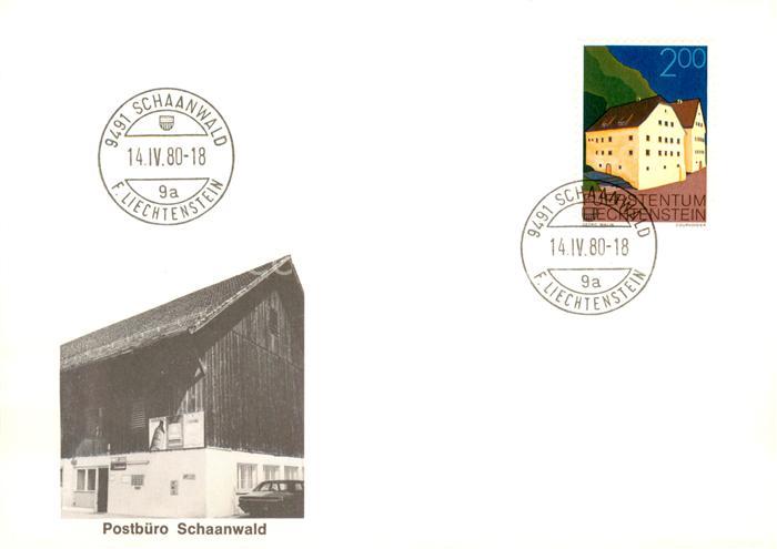 Schaanwald Liechtenstein FL Postbuero Schaanwald