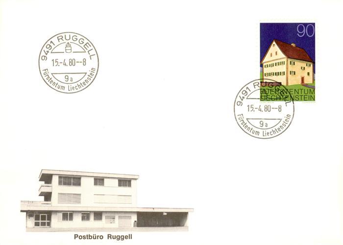 Ruggell Liechtenstein FL Postbuero Ruggell