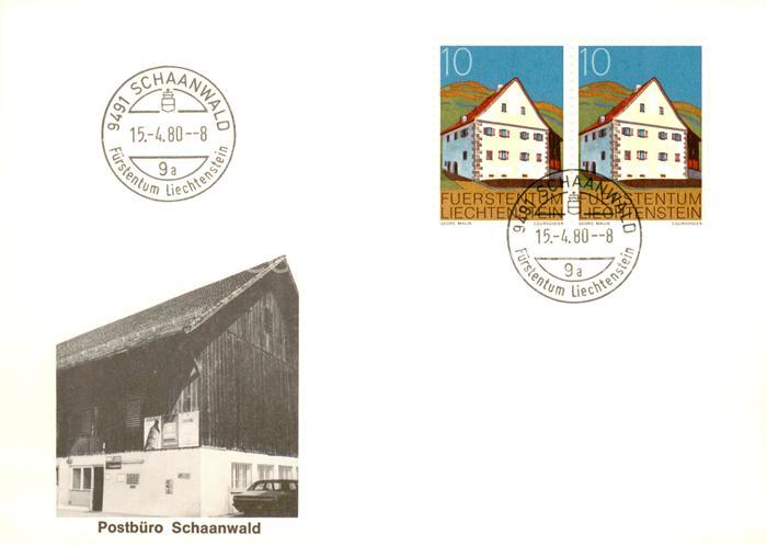 Schaanwald Liechtenstein FL Postbuero Schaanwald