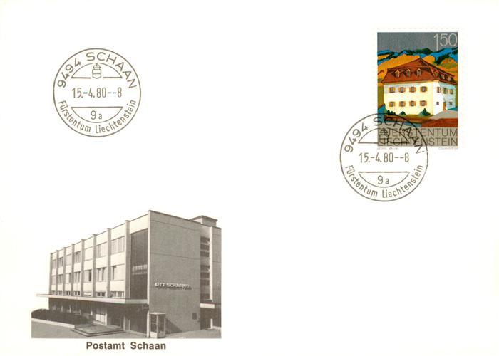 Schaan Liechtenstein FL Postamt Schaan