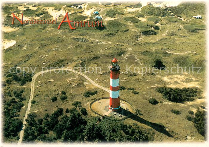 Amrum Leuchtturm Fliegeraufnahme
