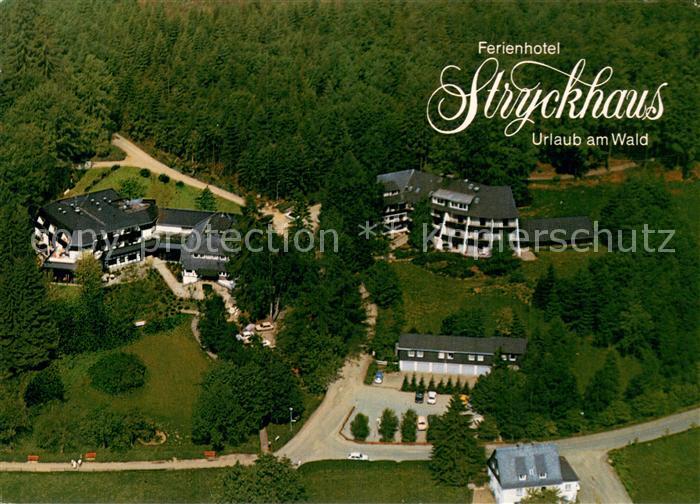 Willingen Sauerland Ferienhotel Stryckhaus Fliegeraufnahme