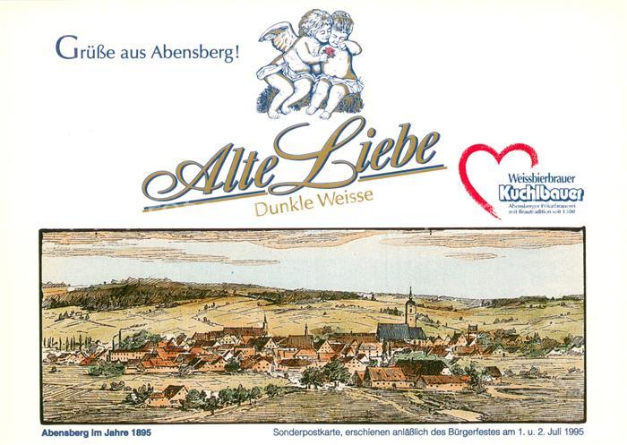 Abensberg Mittelalterliches Staedtebild von 1895