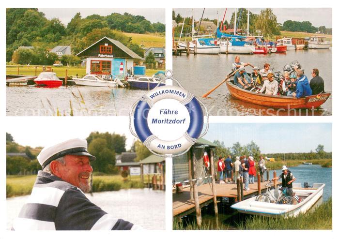 Moritzdorf Faehre Moritzdorf mit Faehrmann Kay Uwe Strandmann