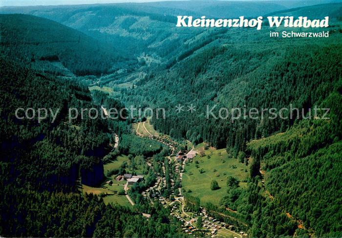 Wildbad Schwarzwald Schwarzwald Camping Kleinenzhof Fliegeraufnahme