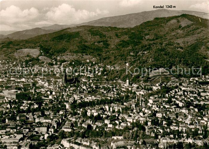 Freiburg Breisgau Fliegeraufnahme mit Kandel