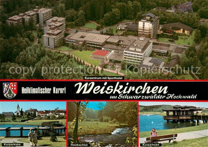 Weiskirchen Schwarzwald Kurzentrum mit Sporthotel Fliegeraufnah