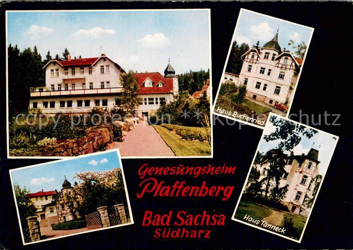 Bad Sachsa Harz Genesungsheim Pfaffenberg Haus Buchenried Haus Tanneck