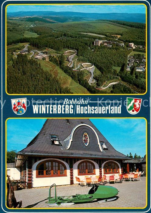 Winterberg Hochsauerland Bobbahn Fliegeraufnahme Hotel