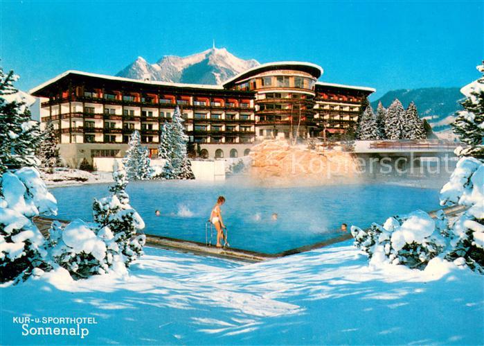 Sonthofen Oberallgaeu Sonnenalp Kur und Sporthotel Thermal Freibad