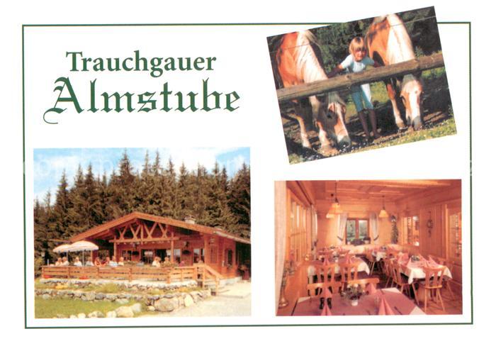 Trauchgau Trauchgauer Almstube Gaststube Pferde