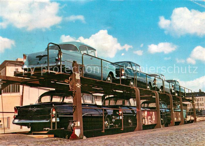 Rodenkirchen Koeln PWK Transporte auf Doppelstockwagen der Deutschen Bahn