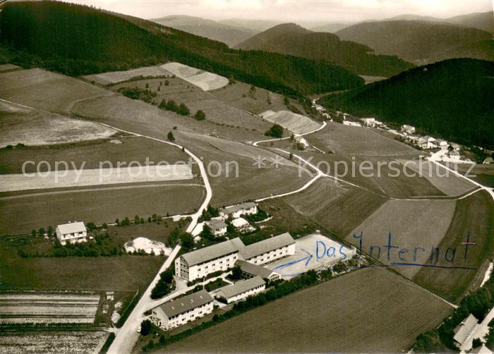 Willingen Sauerland Fliegeraufnahme Internat der Upland Schule