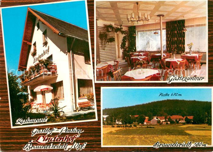 Braunetsrieth Restaurant Lindenhof Gaestezimmer Ortsansicht mit Platte