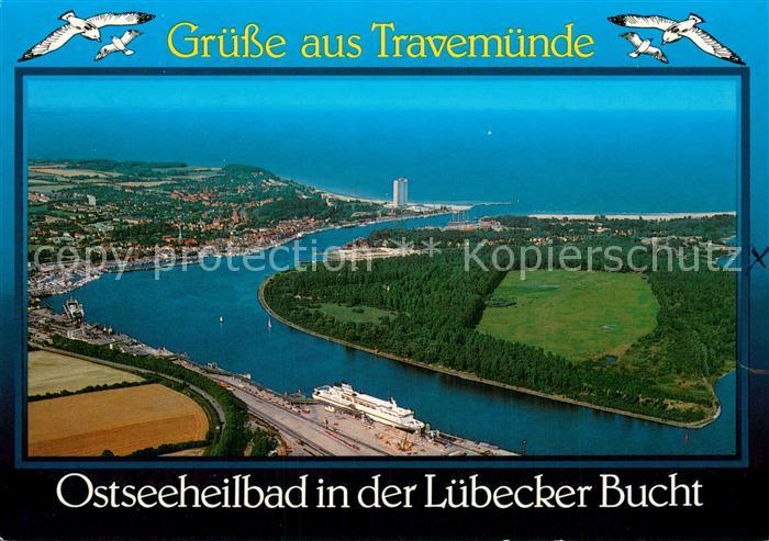 Travemuende Ostseebad Luebecker Bucht Fliegeraufnahme