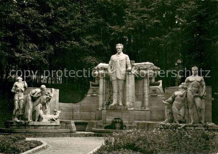 Jesenik Freiwaldau CZ Denkmal des Wasserdoktors Vincenc Priessnitz