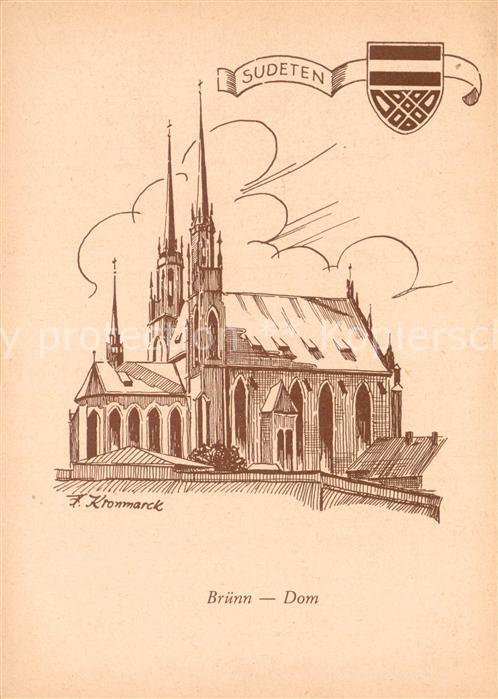 Bruenn Brno Dom Zeichnung