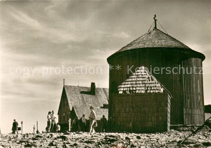 Riesengebirge Krkonose Karkonosze Snezka Na vrcholu za kraneho