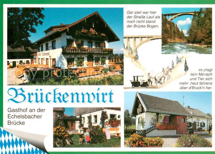 Bad Bayersoien Brueckenwirt Gasthof an der Echelsbacher Bruecke