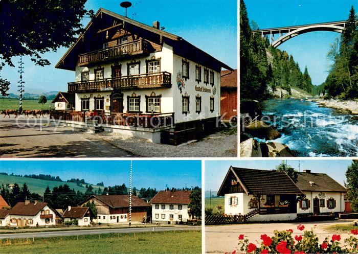 Echelsbach Gasthof Brueckenwirt an der Echelsbacher Bruecke
