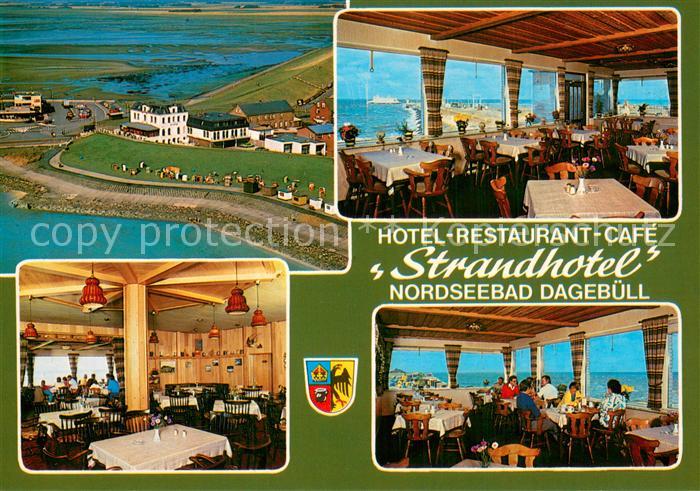 Dagebuell Fliegeraufnahme Strandhotel Hotel Restaurant Gastraeume