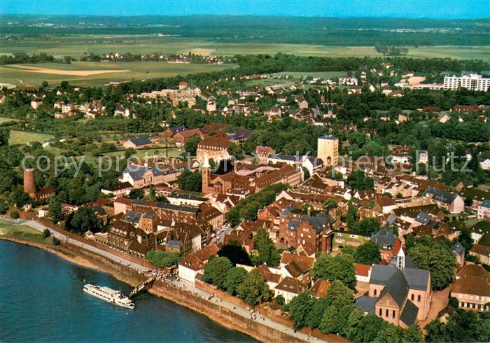 Kaiserswerth Rhein Fliegeraufnahme