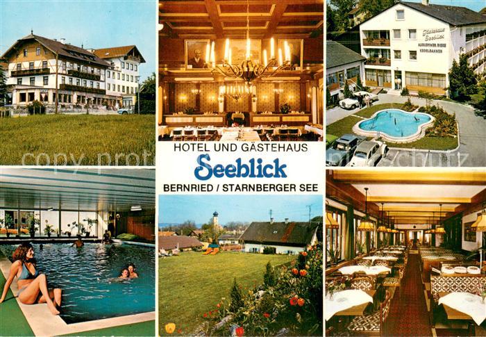 Bernried Starnberger See Hotel Seeblick Hallenbad Gastraeume Pool