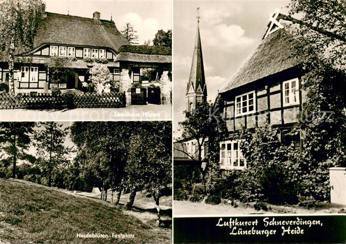 Schneverdingen Landhaus Hoepen Heideblueten Festplatz Kirche