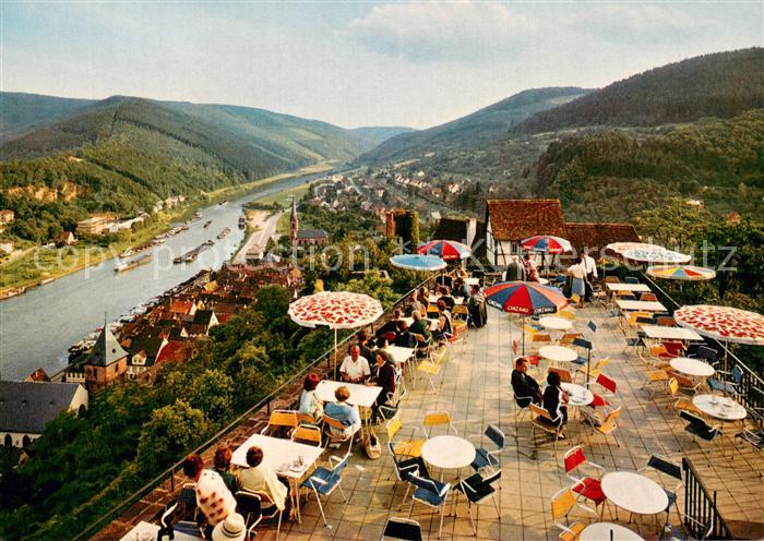 Hirschhorn Neckar Schloss Hotel auf der Burg Hirschhorn Terrasse