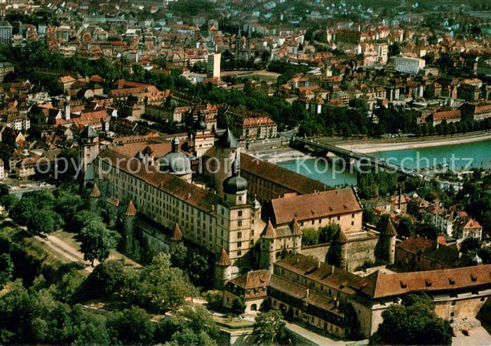 WueRZBURG Bayern Fliegeraufnahme mit Festung Marienberg