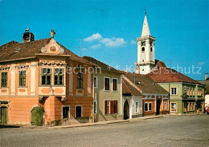 Rust Burgenland Hauptplatz mit Buergerhaus Zum Auge Gottes